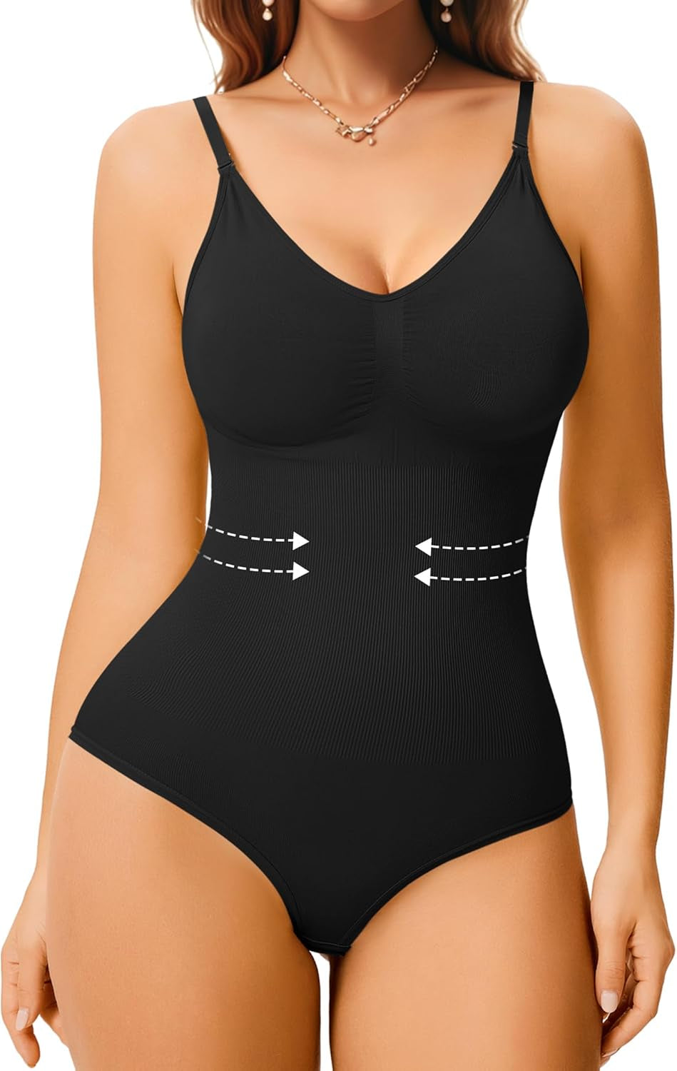Women'S Slimming Bodysuits Shapewear Tummy Control Body Shaper